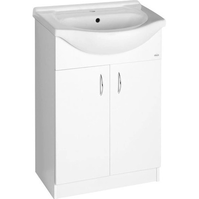 Aqualine Simplex Eco Skříňka s umyvadlem 60 x 87 cm, bílá mat SIME600