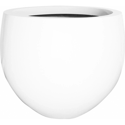 Pottery Pots Kvetináč Jumbo Orb, lesklá biela, 93 x 110 cm