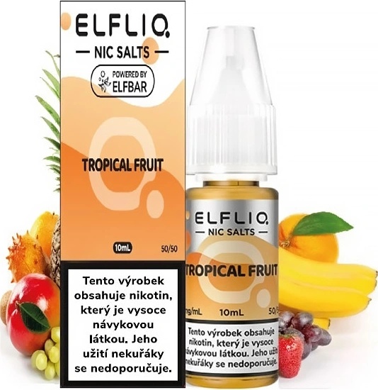 Elf Bar Elfliq Salt Tropical Fruit 10 ml 10 mg od 185 Kč