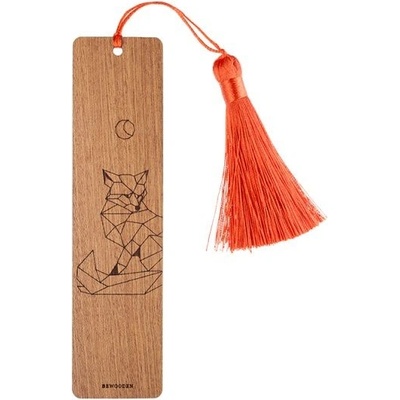 BeWooden Dřevěná záložka do knihy s motivem lišky Fox Bookmark – Zboží Mobilmania