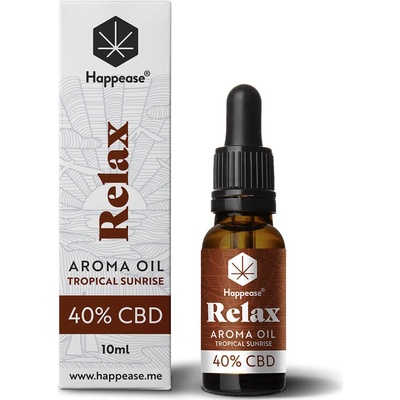 Happease Relax CBD Olej Tropical Sunrise 40 % CBD 4000 mg 10 ml