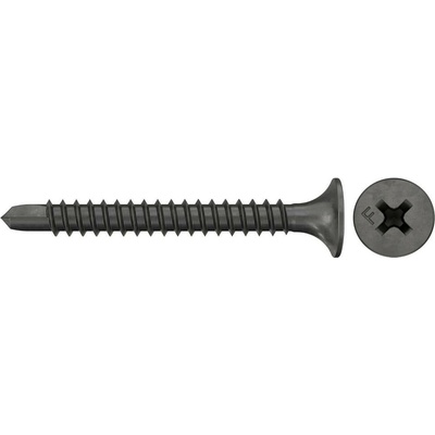 Fischer 40599 šroub do sádrokartonu 3.5 mm 25 mm křížová drážka Philips tvrzeno, fosfátováno 1000 ks