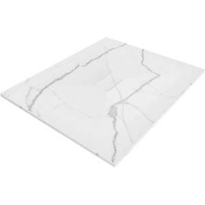 Mexen Hugo правоъгълна душ кабина SMC 120 x 100 см, бял камък - 42151012 (42151012)