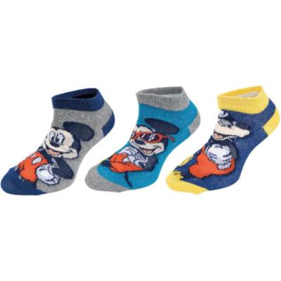 Trenýrkárna Комплект от три - детски чорапи Mickey многоцветни (38131/blue) Trenýrkárna | Sin Zhalt Siv Mnogotsveten | Момчешки | 23-26
