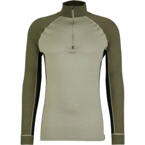 Stoic Мъжко мериносово термобельо Stoic Merino240 BengtSt. Half Zip Merino base layer - Olive Green / Multi - размер XXL (015-2085-0716)