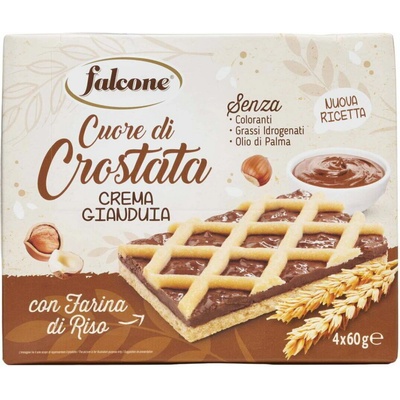 Falcone crostata koláčiky s lieskovým krémom 4 x 60 g