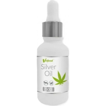 VetFood Silver Oil 500 - масло от конопено семе за кучета и котки, 30 мл - Полша