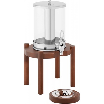 Royal Catering Dávkovač nápojů 7 l chladicí systém tmavý dřevěný podstavěc RCSD-1W3