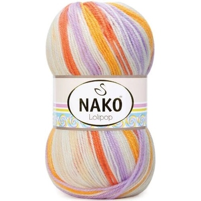 Pletací příze Nako Lolipop 81631 - oranžovofialová