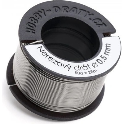 Hobby dráty manumi Nerezový drát 0,5/50g – Zboží Dáma