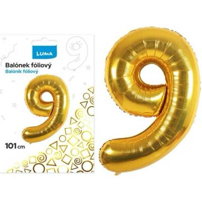 Luma Balónek foliový 101cm zlatý č.9