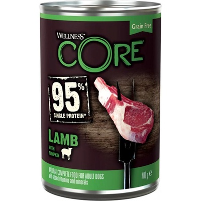 Wellness Core Dog 95% агне & тиква 400 г