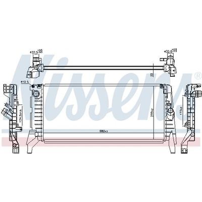 NISSENS 606387 Chladič, chlazení motoru (606387)