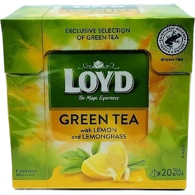 LOYD čaj Green Lemon a lemongrass 20 x 1,5 g