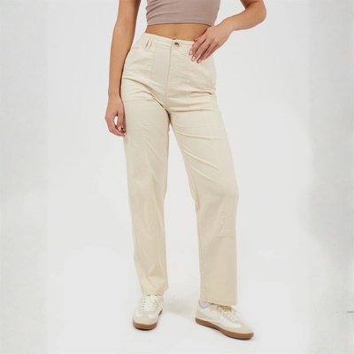 Brave Soul Панталони Brave Soul Women's Cargo Trousers - Cream