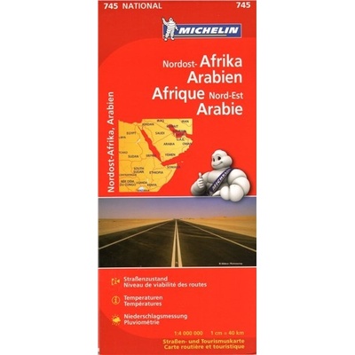 Severovýchodní Afrika a Arábie (č. 745) mapa SLEVA