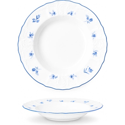 Thun 1794 Bernadotte talíř hluboký modré růžičky 230 mm, P1750003J1Z6452071