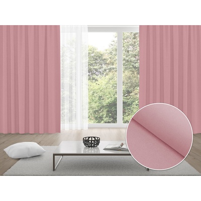 Biante Zatemňovací záves Blackout BKS-413 Púdrovo ružový - šírka 140 cm - 2.AKOSŤ 140x160 cm