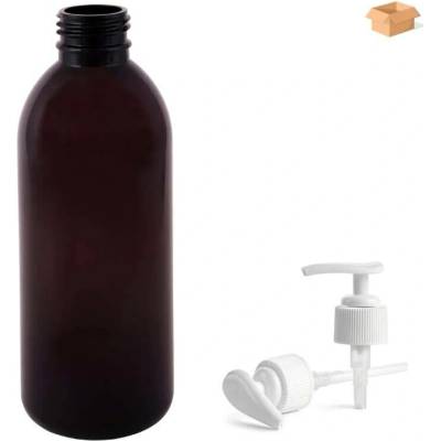 Tera plastová lahvička hnědás bílou pumpičkou Tera 300 ml 160 ks