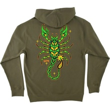 CREATURE DEADLY SANDS ZIP HOODED HEAVYWEIGHT SWEATSHIRT ARMY