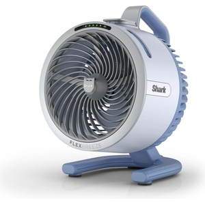 Shark FlexBreeze HydroGo Powerful Fan with Mist, Cooling for Indoor & Outdoor, Quiet & Durable, Wired & Wireless, Compact & Lightweight, 5 Speeds, Glacier FA050EUBL (FA050EUBL)