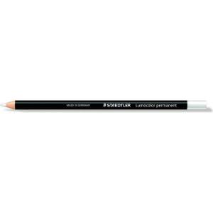 STAEDTLER Молив за маркиране, универсален, водоустойчив (глазоцветен), STAEDTLER "Lumocolor 108 20", бял 108 20-0 (108 20-0)