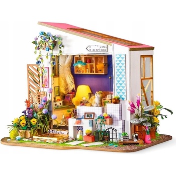 Robotime miniaturní domeček - Veranda miniatura LED DIY 1:24