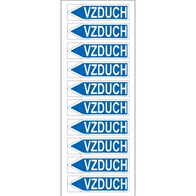 DUKO VZDUCH šipka vlevo Formát: arch 10 ks - 26 x 100 mm