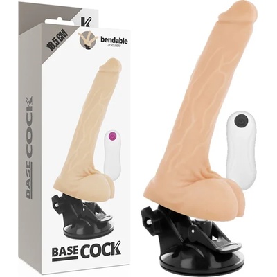 Гъвкав вибратор с вакуумна основа, 12 режима, 18, 5см. - Basecock Bendable 3 (D-223012)