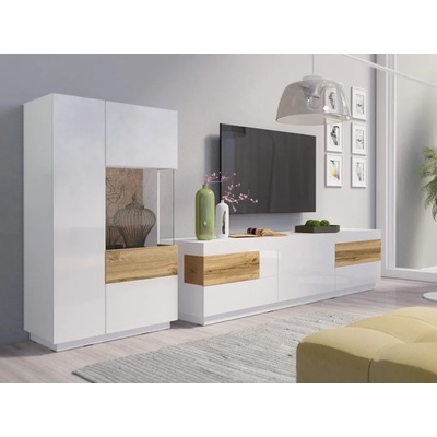 Холна секция Silke GY15 Бял гланц и светъл вотан