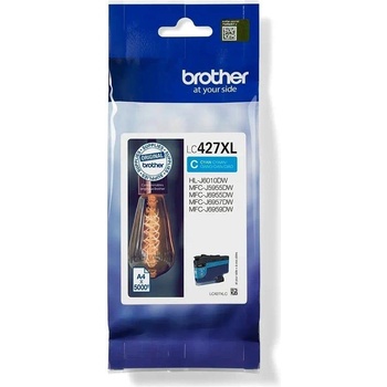 Brother Оригинален патрон Brother LC427XLC, 5000 страници/5%, Cyan (3015100628)