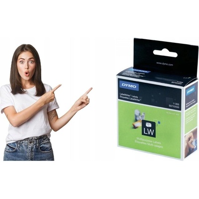 Dymo 19mm x 51mm bílé 500 etiket S0722550