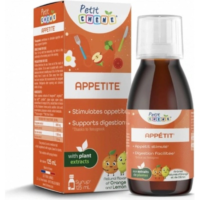 Petit Chene Appetite dětský sirup s pomerančovým a citrónovým aroma 125 ml