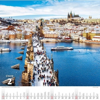 Křížem krážem Českou republikou nástěnný 2026