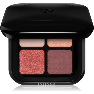 KIKO Milano New Bright Quartet paletka očných tieňov 03 Burgundy Variations 3,5 g