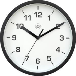 NeXtime Стенен часовник Easy small 20 см черно-бял (7370ZW)