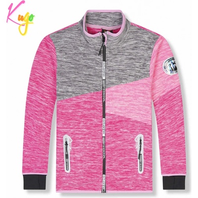 Kugo dievčenská flísová mikina FM9715 ružová