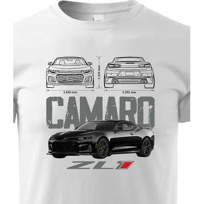 Dětské tričko Chevrolet Camaro Zl1 Bílá Canvas tričko Bezvatriko.cz 2308