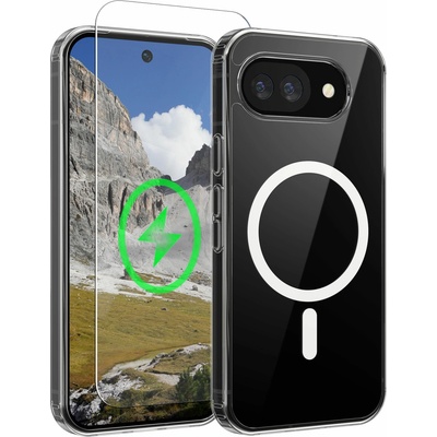 kwmobile transparentní pouzdro pro Google Pixel 10a Oakshield MagSafe 9H transparentní / bílá