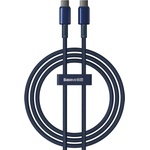 Baseus - Кабел за данни Tungsten Gold (P10319800321-04) - Type-C към Type-C, Супер бързо зареждане, 100W, 480Mbps, 2 м - Тъмносин