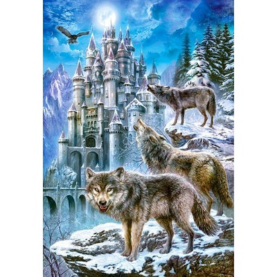 Castorland - Puzzle Wolves and Castle - 1 500 piese