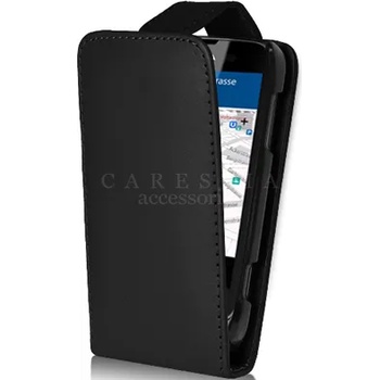 Image 1 of Nokia Lumia 610 Flip Калъф Черен + Протектор