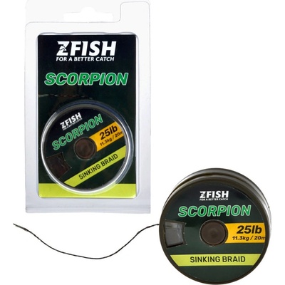 Zfish šňůra Scorpion Sinking Braid 20m 15,87kg