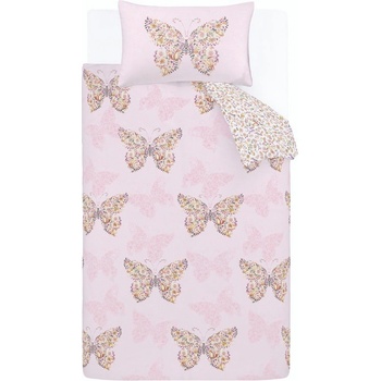 Catherine Lansfield Детско единично спално бельо 135x200 cm Enchanted Butterfly - Catherine Lansfield (BD/57556/W/SQS/PK)