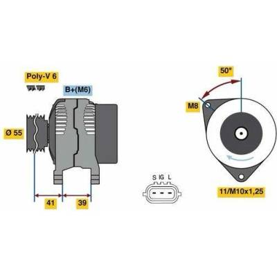 Alternátor BOSCH 0 986 049 490