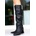 Erbil Shoes Дамски ботуши с ток - Черни #411098 (411098_Черно)