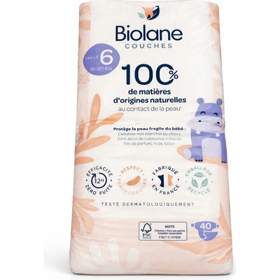 BIOLANE NATURÁLNE PLIENKY 6 16-30 kg 40 ks