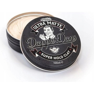 Hlina na úpravu vlasov Dapper Dan Ultra Matte Super Silná Fixácia Clay 100ml