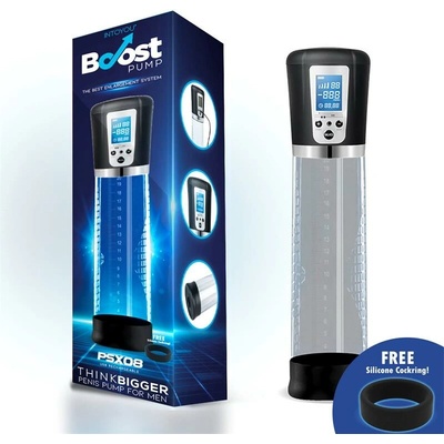 Boost Pumps Automatická vákuová pumpa na penis s LCD displejom PSX08 USB