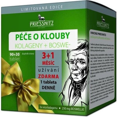 Priessnitz Kolag+Boswellie péče o klouby 90+30 tablet